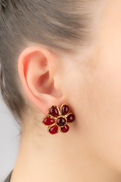 Augustine flower earrings