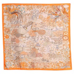 Hermes foulard/scarf 'Mille Feuilles de soie' by Natsuno Hidaka 2025