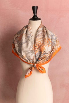 Hermes foulard/scarf 'Mille Feuilles de soie' by Natsuno Hidaka 2025