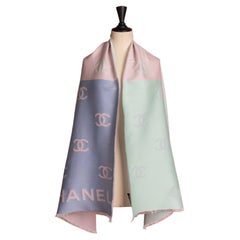 Chanel three-tone scarf by Virginie Viard circa 2020