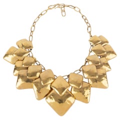 Frances Patiky Stein golden necklace