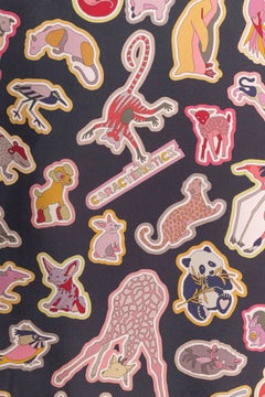 Hermès "Characteristick" double-sided scarf by Carine Brancowitz 2024