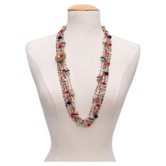 Multi-color beads necklace