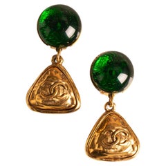 Chanel earrings by Karl Lagerfeld Fall 1990
