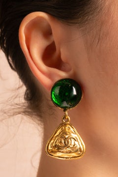 Chanel earrings by Karl Lagerfeld Fall 1990