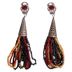 Dior multicoloured beads earrings