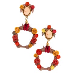 Chantal Thomass roses earrings (Runway)