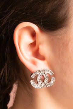 Chanel cc earrings by Karl Lagerfeld Fall 2008