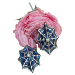 Glass paste earrings