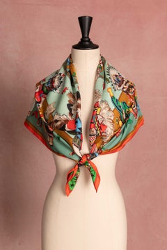 Foulard Hermès « Kachinas » par Olivier Kermit