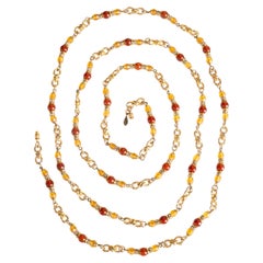 Chanel sautoir necklace by Gabrielle Chanel circa 1950-1960