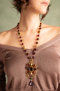 Byzantinisches Collier von Chanel, entworfen von Karl Lagerfeld, 1985