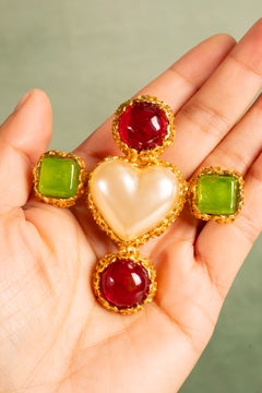 Chanel heart brooch by Karl Lagerfeld, Spring 1992
