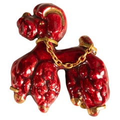 Schiaparelli "poodle" brooch by Lucien Neuquelman circa 1945-1950