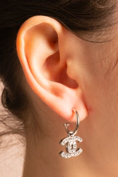 Chanel cc earrings by Karl Lagerfeld Fall 2011