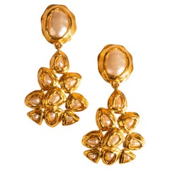 Chanel "Le look cuir" Earrings by Karl Lagerfeld, Fall 1992–1993