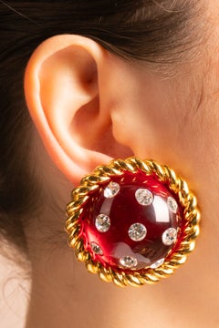 Chanel "New Rapper" Earrings by Karl Lagerfeld, Fall 1991