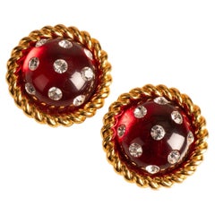 Chanel "New Rapper" Earrings by Karl Lagerfeld, Fall 1991