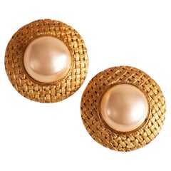 Chanel Earrings by Karl Lagerfeld, Fall 1992