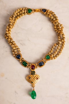 Christian Lacroix heart necklace by Christian Lacroix, late 1980s–early 1990s