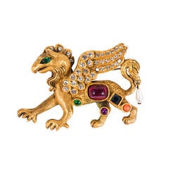 Griffin Pin by Kenneth Jay Lane