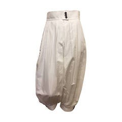 Yves Saint Laurent White Harem Pants