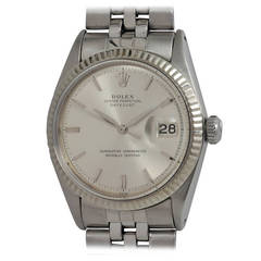 Vintage Rolex Stainless Steel Datejust Wristwatch Ref 1601 circa 1964