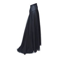 Chanel Tulle Long Skirt 1999