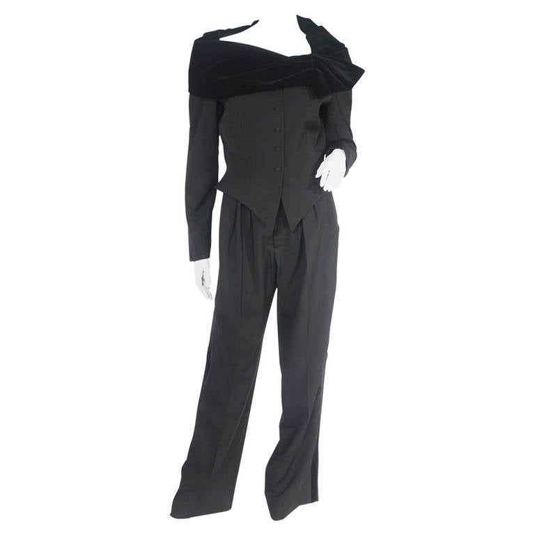Thierry Mugler Tuxedo Pant Suit For Sale
