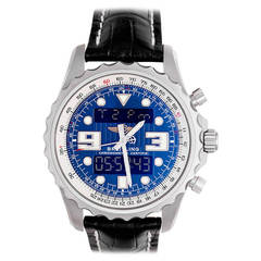 Breitling Stainless Steel Chronospace Chronograph Wristwatch