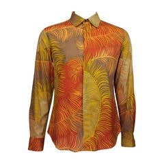 Dolce & Gabbana Ittierre S.p.A. Mens 2000s Warm Tropical Shirt