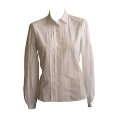 Etro White Shirt with a Surprising Back