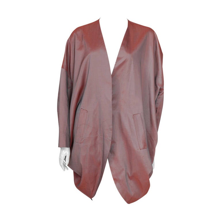 Romeo Gigli Silk Cocoon Coat