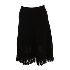Gucci Cashmere Skirt Shawl with Fringe Size M