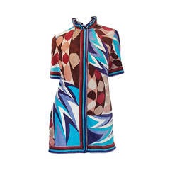 1960s Pucci Terry Cloth Mini Dress or Cover Up