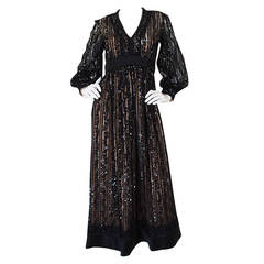 Vintage Exceptional 1960s Sequin Donald Brooks Dress