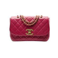 Chanel Caviar Leather Red Flap Bag