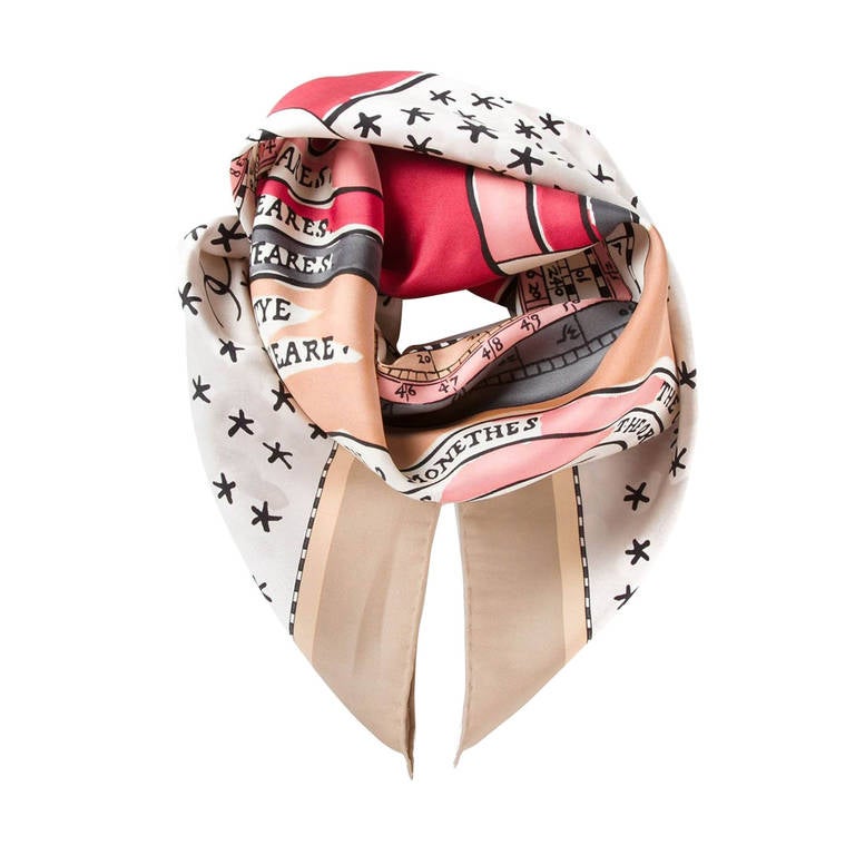 Chanel Vintage Logo Print Scarf