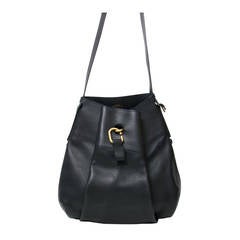 Delvaux Black Gold Shoulder Bag