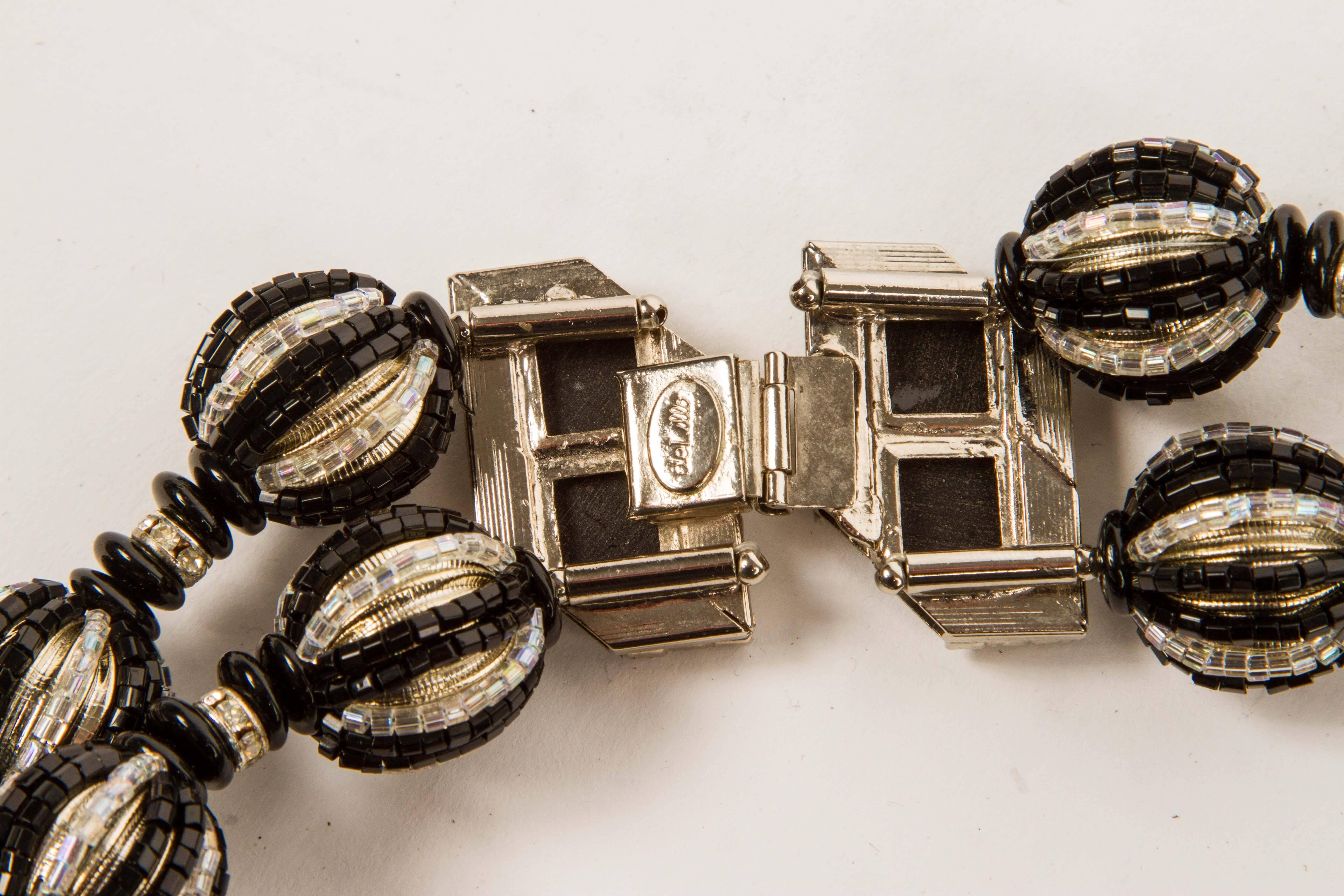 An Art Deco Inspired Necklace by William DeLillo In Excellent Condition For Sale In Palm Desert, CA