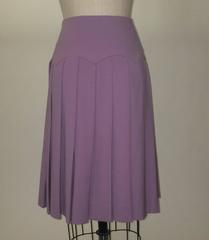 Givenchy by Alexander McQueen Purple Mauve Lilac Pleat Skirt, 1990s