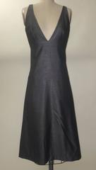 Alexander McQueen Spring 1997 Grey Backless Bumster Dress from La Poupee Runway