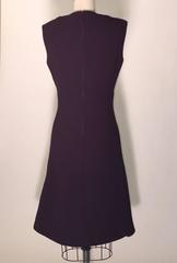 Pauline Trigere Vintage Purple Cut Out A-Line Shift Dress, 1960s