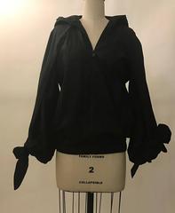 Chanel New with Tags Cruise 2015 Black Windbreaker Jacket with Detachable Scarf