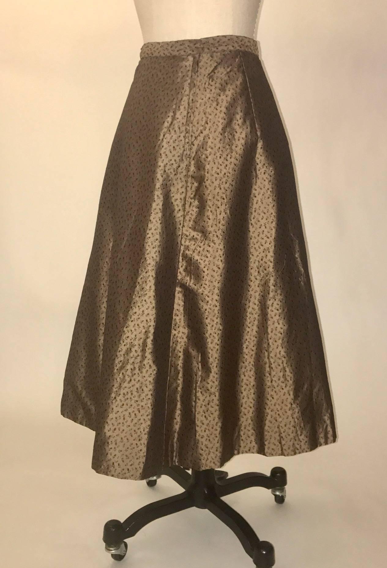 Jean Desses by IM Bagedonow Floral Skirt Suit, 1950s American Collection  In Fair Condition For Sale In San Francisco, CA