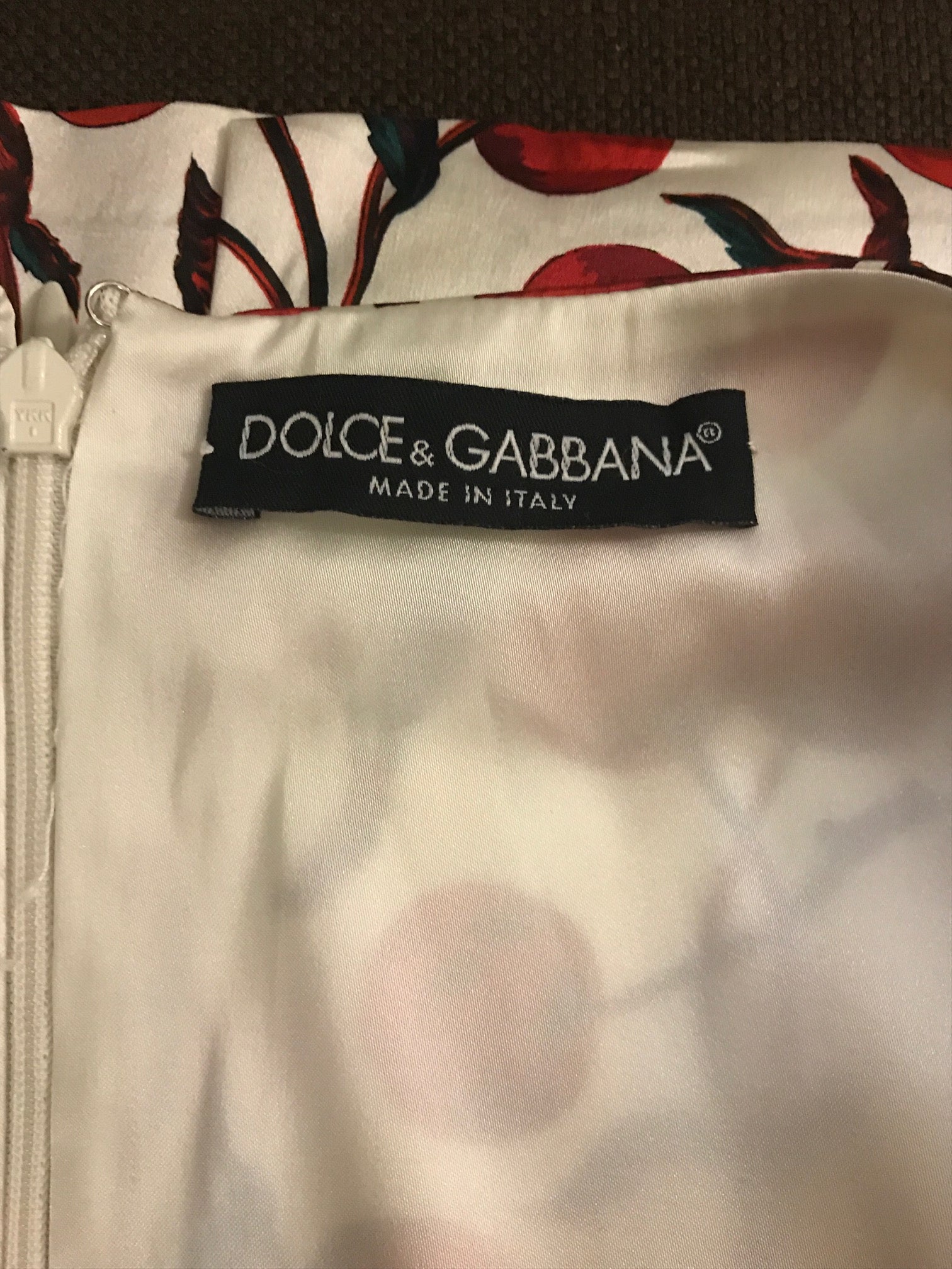 dolce and gabbana cherry print dress