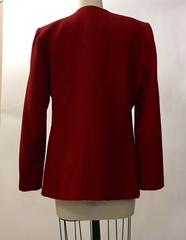 Yves Saint Laurent Encore Deep Red 1990s Blazer Jacket