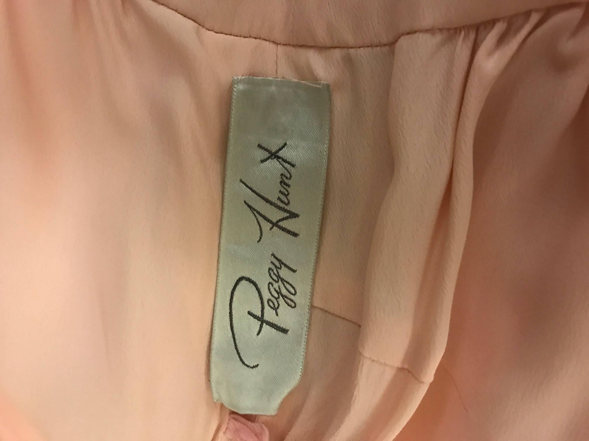 Peggy Hunt Vestido sin mangas de lino rosa con adornos de lentejuelas, años 60 en Bueno estado para la venta en San Francisco, CA
