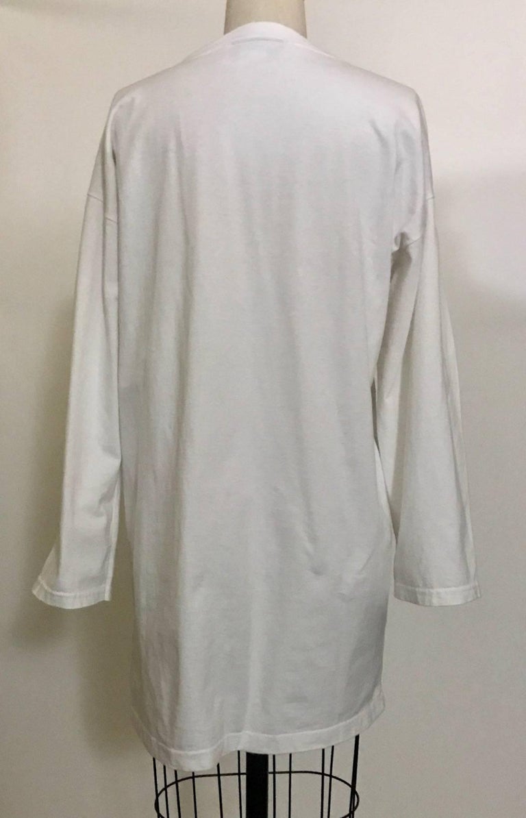 Patrick Kelly 1980s Kelly Lisa Mona Lisa White Cotton T-shirt for Amen ...
