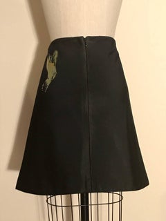 Alexander McQueen Black Hummingbird Bird Skirt, 2008